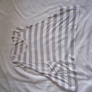 Mine Gray & White Stripes